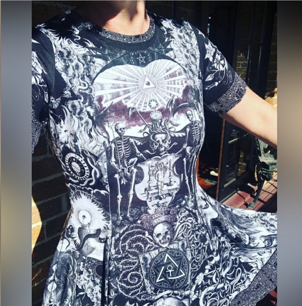 Rare BLACKMILK "Til Death Do Us Part" Evil Tee Dress - Deadstock - Pics Added